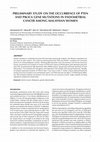 Research paper thumbnail of Preliminary Study on the Occurrence of Pten and PIK3CA Gene Mutations in Endometrial Cancer Among Malaysian Women