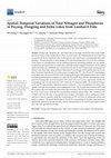 Research paper thumbnail of Spatial–Temporal Variations of Total Nitrogen and Phosphorus in Poyang, Dongting and Taihu Lakes from Landsat-8 Data