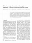 Research paper thumbnail of Pulsed Indirect Photoacoustic Spectroscopy: Application to Remote Detection of Condensed Phases