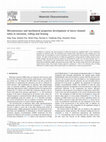 Research paper thumbnail of Microstructure and mechanical properties development of nano/ultrafine grained AISI 316L austenitic stainless steel prepared by repetitive corrugation and straightening by rolling (RCSR)