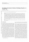 Research paper thumbnail of On solving cubic-quartic nonlinear Schrödinger equation in a cnoidal trap