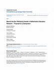 Research paper thumbnail of Beyond the Box : Rethinking Gender in Mathematics Education Research