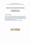 Research paper thumbnail of Cuestiones sobre evaluación de traducciones