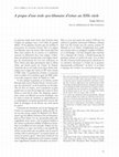 Research paper thumbnail of À propos d'une école syro-libanaise d'icônes au XIIIe siècle