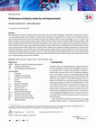 Research paper thumbnail of Performance of plastic waste for soil improvement