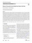 Research paper thumbnail of Behavior of Geotextile-Encased Single Stone Column in Soft Soils