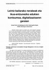 Research paper thumbnail of Leintz bailarako nerabeak eta ikus-entzunezko edukien kontsumoa, digitalizazioaren garaian