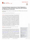 Research paper thumbnail of Assessing Nanopore Sequencing for Clinical Diagnostics: a Comparison of Next-Generation Sequencing (NGS) Methods for Mycobacterium tuberculosis