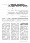 Research paper thumbnail of L’acclimatation embryonnaire : une technique innovante pour limiter les mortalités liées au stress thermique chez le poulet