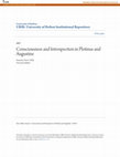 Research paper thumbnail of Consciousness and Introspection in Plotinus and Augustine