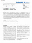 Research paper thumbnail of Photophobia in migraine: A symptom cluster?