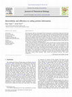 Research paper thumbnail of Reversibility and efficiency in coding protein information