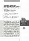 Research paper thumbnail of Proposaing a Novel Cloud Computing Adoption Framework Using Meta-synthesis Approach