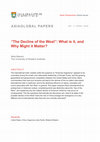 Research paper thumbnail of “The Decline of the West”: What Is It, and Why Might It Matter?