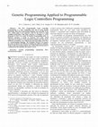 Research paper thumbnail of Genetic programming applied to programmable logic controllers programming