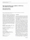 Research paper thumbnail of Fully integrated Doherty power amplifier in CMOS 65 nm with constant PAE in Backoff