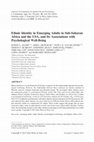 Research paper thumbnail of Ethnic Identity in Emerging Adults in Sub-Saharan Africa and the USA, and Its Associations with Psychological Well-Being