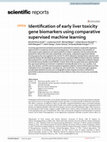 Research paper thumbnail of Identification of early liver toxicity gene biomarkers using comparative supervised machine learning