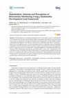 Research paper thumbnail of Stakeholders’ Interests and Perceptions of Bioeconomy Monitoring Using a Sustainable Development Goal Framework