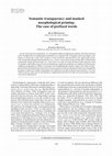 Research paper thumbnail of Semantic transparency and masked morphological priming: The case of prefixed words