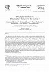 Research paper thumbnail of Dutch plural inflection: The exception that proves the analogy☆