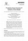 Research paper thumbnail of Determination of Energy Characteristic and Microporous Volume by Immersion Calorimetry in Carbon Monoliths