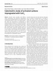 Research paper thumbnail of Calorimetric study of activated carbons impregnated with CaCl2