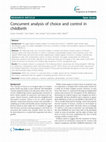 Research paper thumbnail of Concurrent analysis of choice and control in childbirth