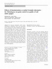 Research paper thumbnail of Effects of biosolarization as methyl bromide alternative for Meloidogyne incognita control on quality of soil under pepper