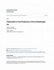 Research paper thumbnail of Polarization in the production of the antihydrogen ion