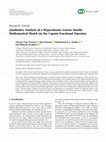 Research paper thumbnail of Qualitative Analysis of a Hyperchaotic Lorenz-Stenflo Mathematical Model via the Caputo Fractional Operator