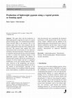 Research paper thumbnail of Production of lightweight gypsum using a vegetal protein as foaming agent