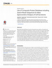 Research paper thumbnail of Use of Composite Protein Database including Search Result Sequences for Mass Spectrometric Analysis of Cell Secretome