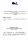 Research paper thumbnail of Link availability aware routing metric for wireless mesh networks