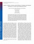 Research paper thumbnail of Cognitive Attributes, Attention, and Self-Efficacy of Adequate and Inadequate Responders in a Fourth Grade Reading Intervention