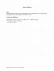 Research paper thumbnail of PreventingSchool Dropout with Secondary Students: The Implementation of an IndividualizedReading Intervention and Dropout Prevention Intervention