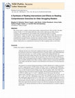 Research paper thumbnail of A Synthesis of Reading Interventions and Effects on Reading Comprehension Outcomes for Older Struggling Readers