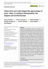 Research paper thumbnail of Urban form and scale shaped the agroecology of early 'cities' in northern Mesopotamia, the Aegean and Central Europe