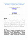 Research paper thumbnail of El aprendizaje autorregulado y la creatividad como mecanismo en la gestión plena de las emociones