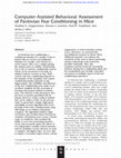 Research paper thumbnail of Computer-Assisted Behavioral Assessment of Pavlovian Fear Conditioning in Mice