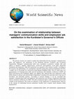 Research paper thumbnail of On the examination of relationship between managers' communication skills and employees' job satisfaction in the Kurdistan's Governor's Offices