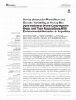 Research paper thumbnail of Varroa destructor Parasitism and Genetic Variability at Honey Bee (Apis mellifera) Drone Congregation Areas and Their Associations With Environmental Variables in Argentina