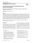 Research paper thumbnail of Concurrent analysis of white matter bundles and grey matter networks in the chimpanzee