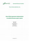 Research paper thumbnail of State of Minsk agreements implementation: an unofficial Ukrainian experts' opinion: [analytical report]