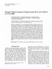 Research paper thumbnail of Nitrogen Plasma Doping of Single-Crystal ZnTe and CdZnTe on Si by MBE