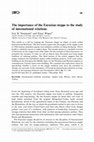 Research paper thumbnail of The importance of the Eurasian steppe to the study of international relations