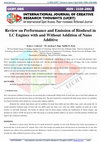 Research paper thumbnail of Review on Performance and Emission of Biodiesel in I.C Engines with and Without Addition of Nano Additive