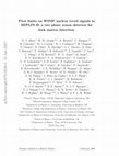 Research paper thumbnail of First limits on WIMP nuclear recoil signals in ZEPLIN-II: A two-phase xenon detector for dark matter detection