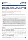 Research paper thumbnail of Curre Res Diabetes & Obes J Kuwaiti Mothers' Perception of Their Child's Body Mass Index and Their Belief in Early Childhood Dietary Advice