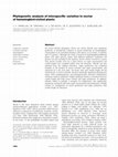 Research paper thumbnail of Phylogenetic analysis of interspecific variation in nectar of hummingbird-visited plants